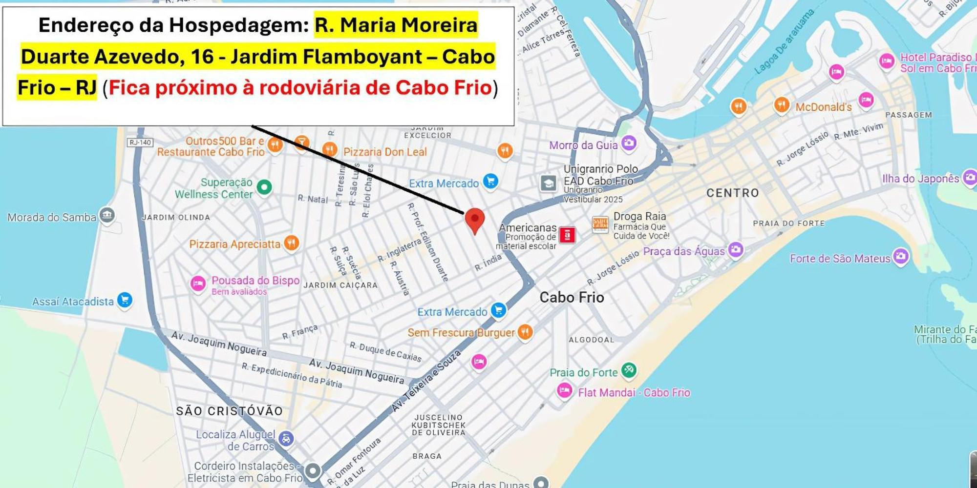 Cabo Frio - Suites - Jardim Flamboyant - Aluguel Economico Exteriér fotografie