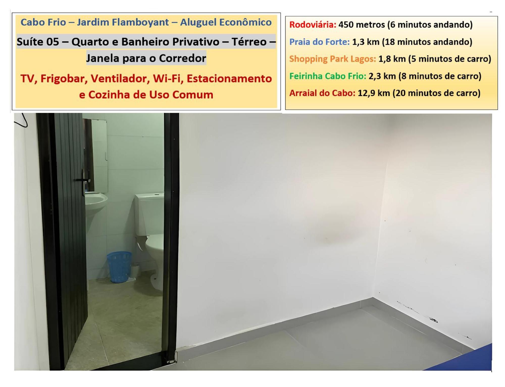 Cabo Frio - Suites - Jardim Flamboyant - Aluguel Economico Exteriér fotografie