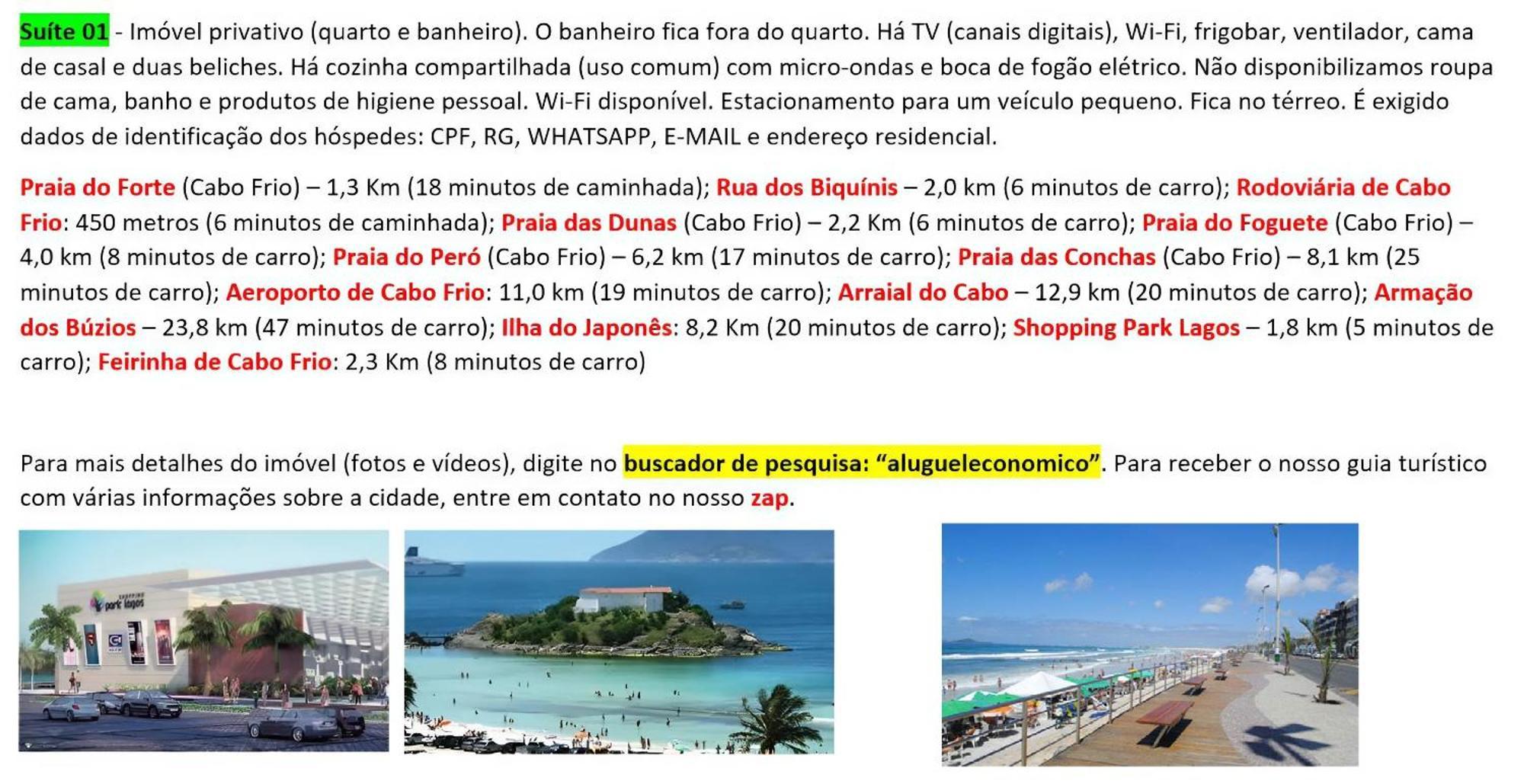 Cabo Frio - Suites - Jardim Flamboyant - Aluguel Economico Exteriér fotografie